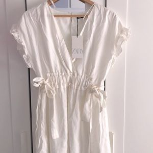 Zara white mini dress with tags